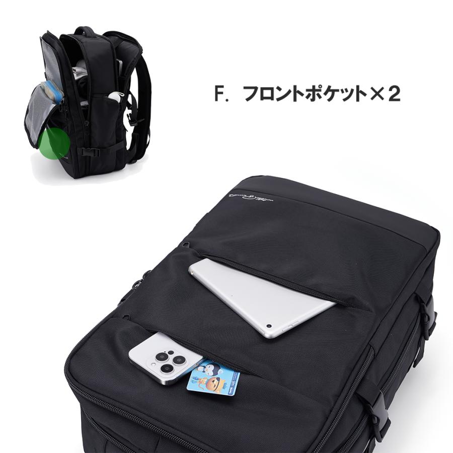 リュック メンズ レディース おしゃれ 大容量 ビジネスリュック 軽量 通勤 通学 出張用 営業バッグ リュックサック バックパック シンプル 黒 40L 多機能 爆買 | withBambi | 14