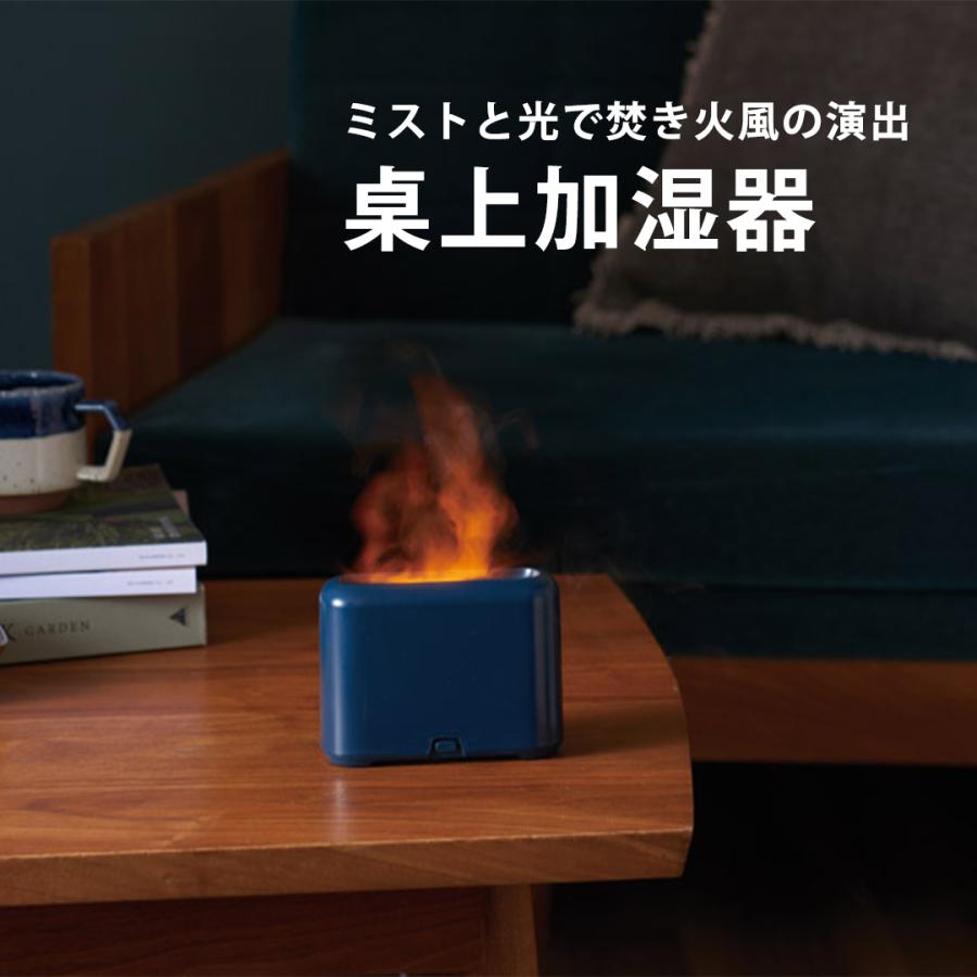 加湿器 卓上 おしゃれ スチーム式 おすすめ 卓上加湿器 小型 焚火 炎