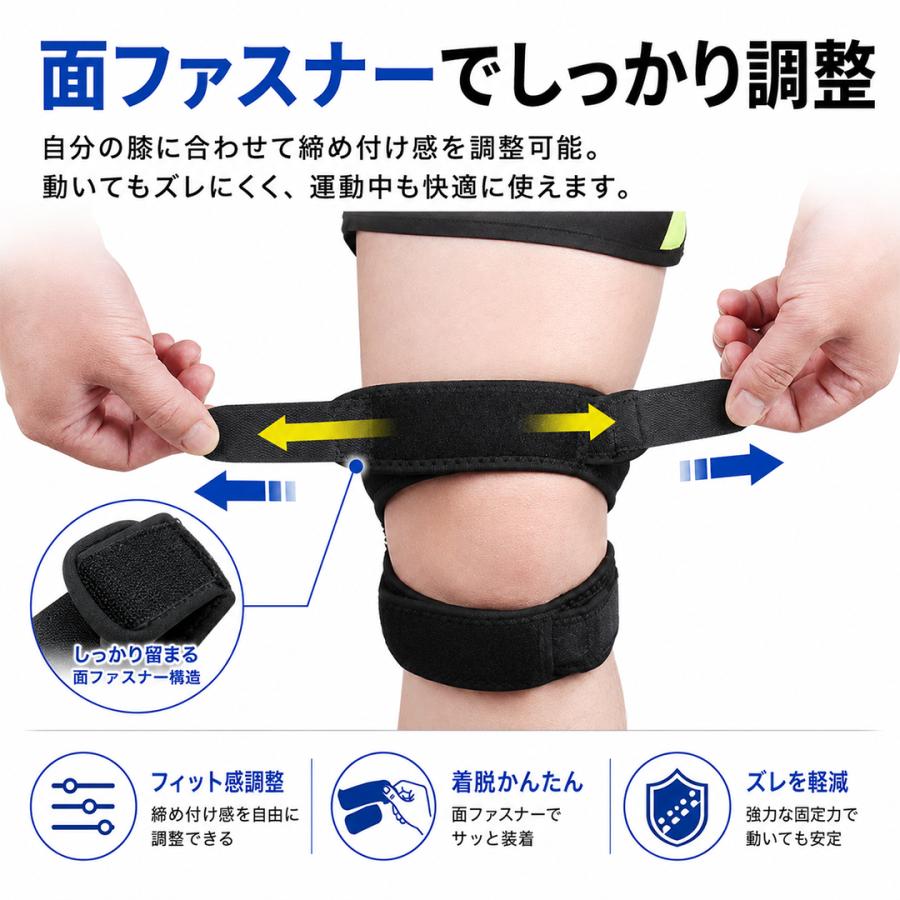 withBambi 膝サポーター ひざ サポーター 膝蓋骨サポーター 膝用