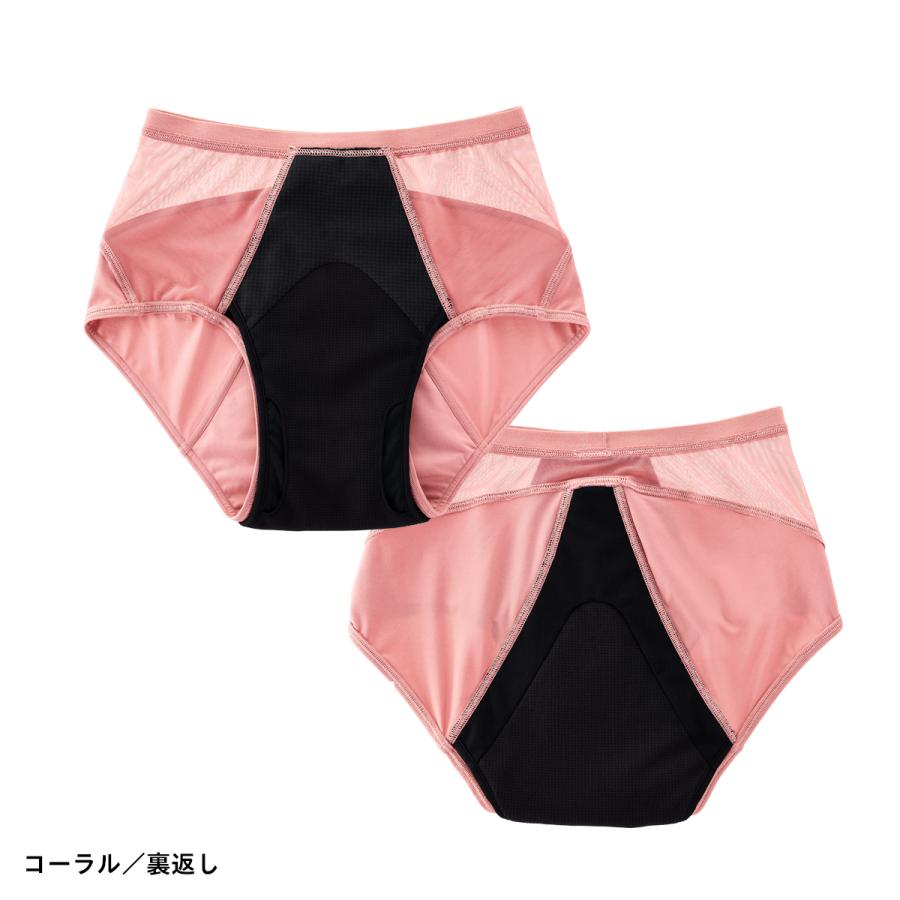 吸水ショーツ 60ml 吸収ショーツ 軽い日 普通 速乾 サニタリー パンツ 消臭 防臭 抗菌 おしゃれ メッシュ 蒸れない Be-A エアライトショーツ |  | 06