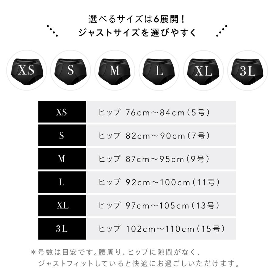吸水ショーツ 60ml 3枚セット 吸収ショーツ 軽い日 普通 速乾