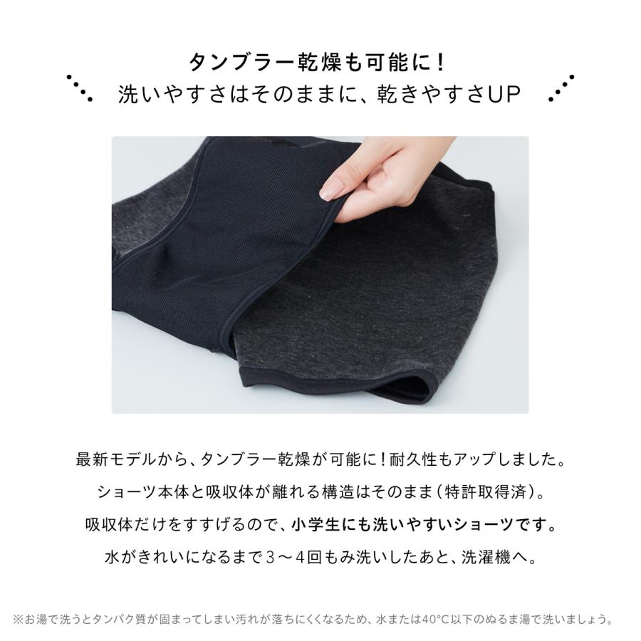 吸水ショーツ ジュニア キッズ 120ml 女の子 子供 小学生 中学生 高校生 小さいサイズ サニタリー Be-A ペティート シグネチャー ショーツ 04 |  | 15