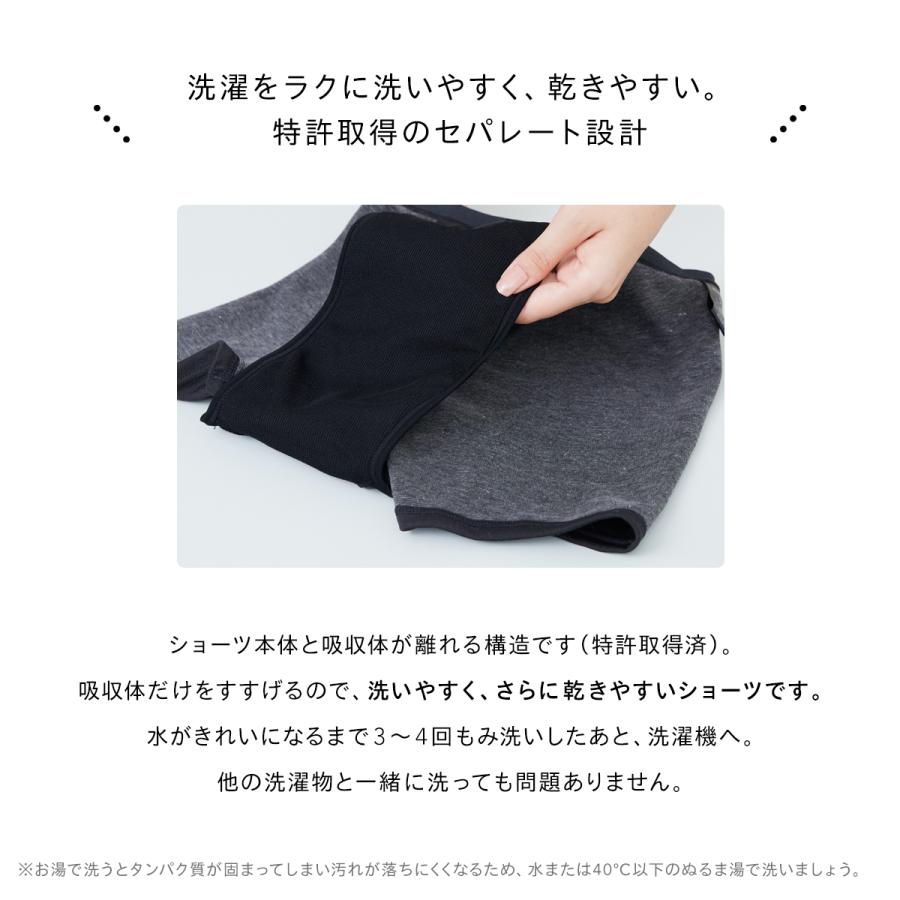 Be-A シグネチャー ショーツ 03 吸水ショーツ サニタリーショーツ 吸収 横漏れ 漏れない レディース |  | 11