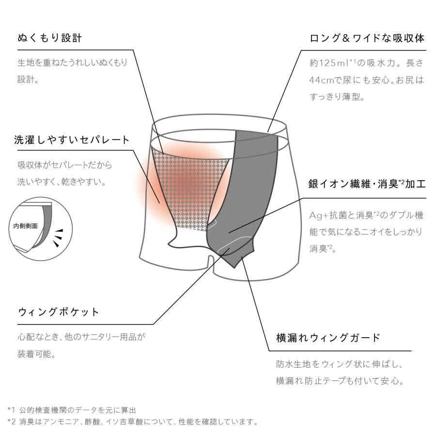 Be-A シグネチャー ショーツ 04 2枚セット 吸水ショーツ サニタリーショーツ 横漏れ 漏れない レディースの画像