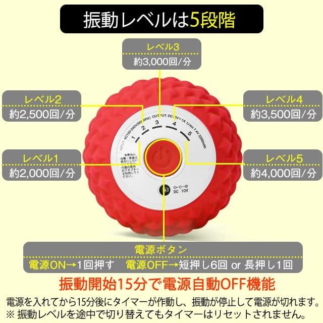 東急スポーツオアシス シェイプツインボール 振動型フィットネスマシン レッド/ブラック STB-100｜withdom-japan｜08