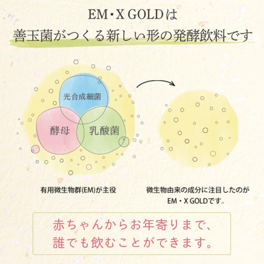 EMX GOLD（イーエムエックスゴールド/EMXゴールド）500ml　3本セット （クオカード300円分3枚付）｜withemx｜03