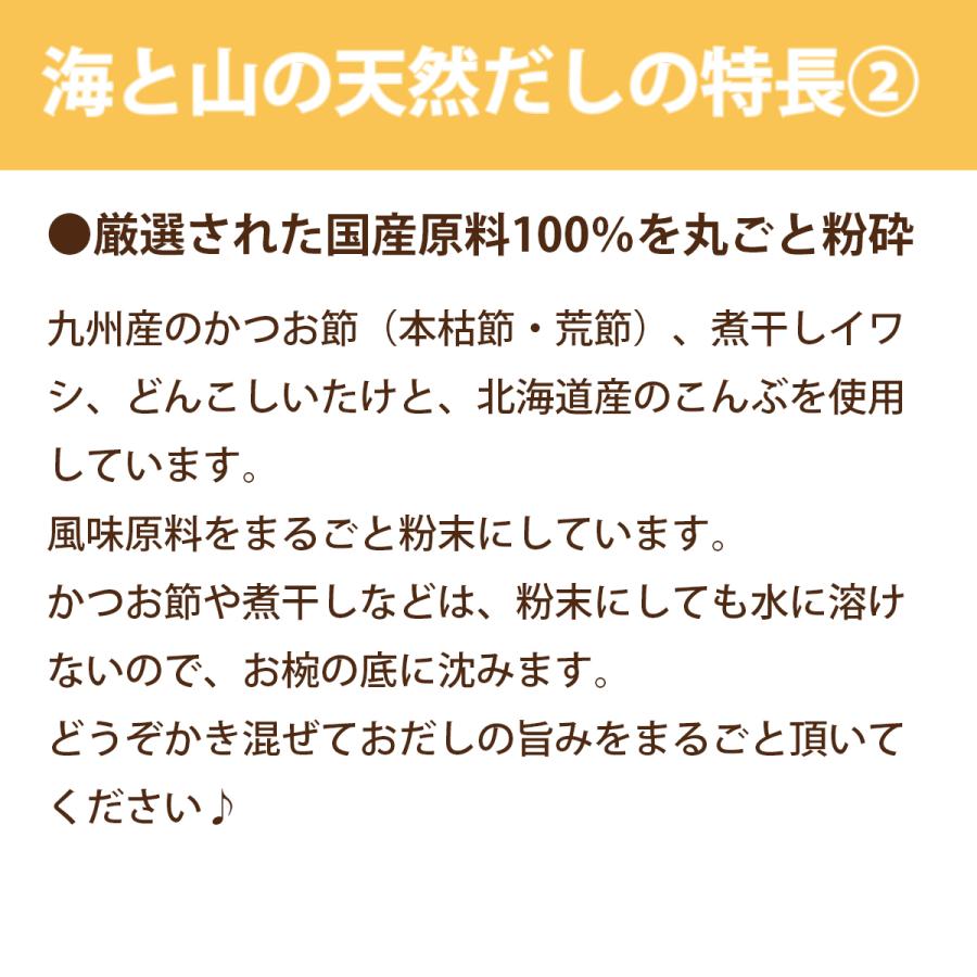 海と山の天然だし 120g（4ｇ×30袋） [調味料 だし] | ブランド登録なし | 05
