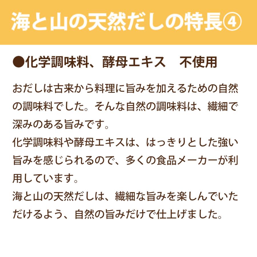 海と山の天然だし 120g（4ｇ×30袋） [調味料 だし] | ブランド登録なし | 07