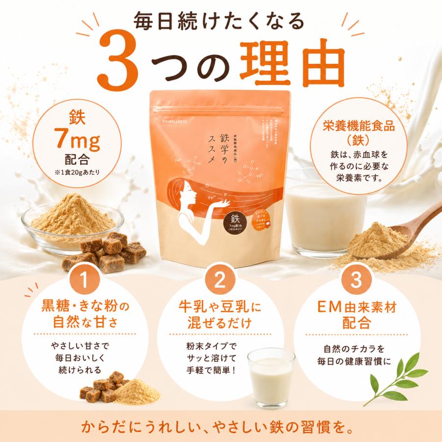 栄養機能食品(鉄)　鉄学のススメ　280g |  | 03