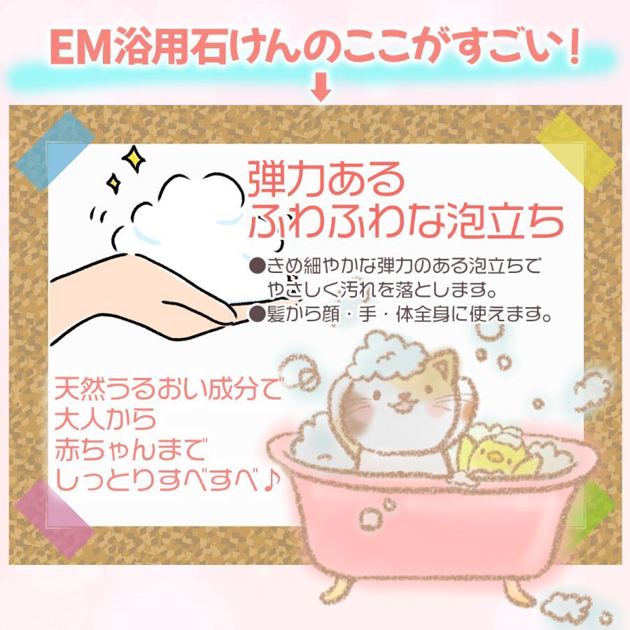 EM浴用石けん 100g 固形タイプ シャボン玉石けん　25個セット | シャボン玉石けん | 04