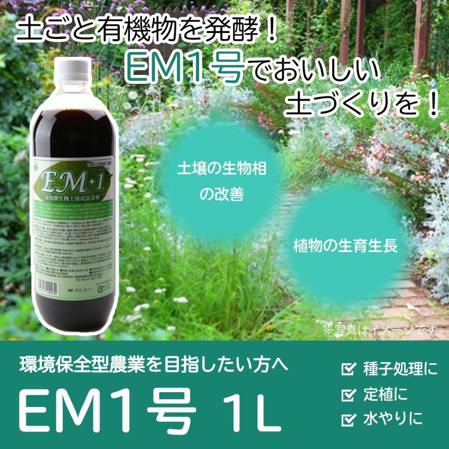 EM1号 1リットル 6本セット EM1号 1L（有用微生物土壌改良） [資材 ガーデニング 植物 肥料