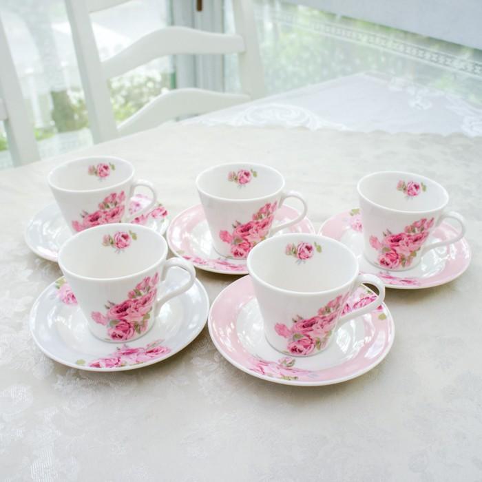 カップ ソーサー ローラアシュレイ 5客セット ローズ 薔薇 おしゃれ Laura Ashley セット ギフト 超目玉