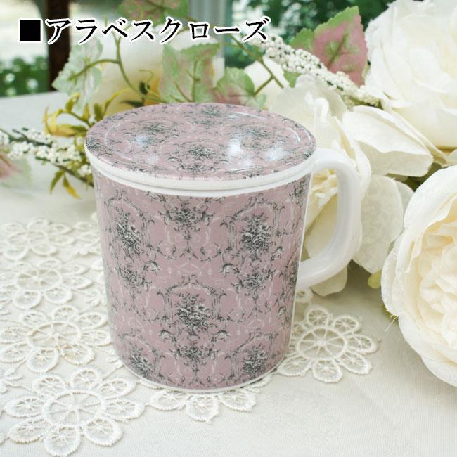 マグカップ 蓋付き メラミン製 ローズ おしゃれ 薔薇 350ml かわいい