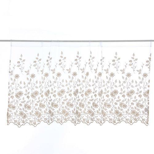 カフェカーテン レース コットンフラワー 60cm丈 60×120cm カフェカーテン レース コットンフラワー 60cm丈 60×120cm
