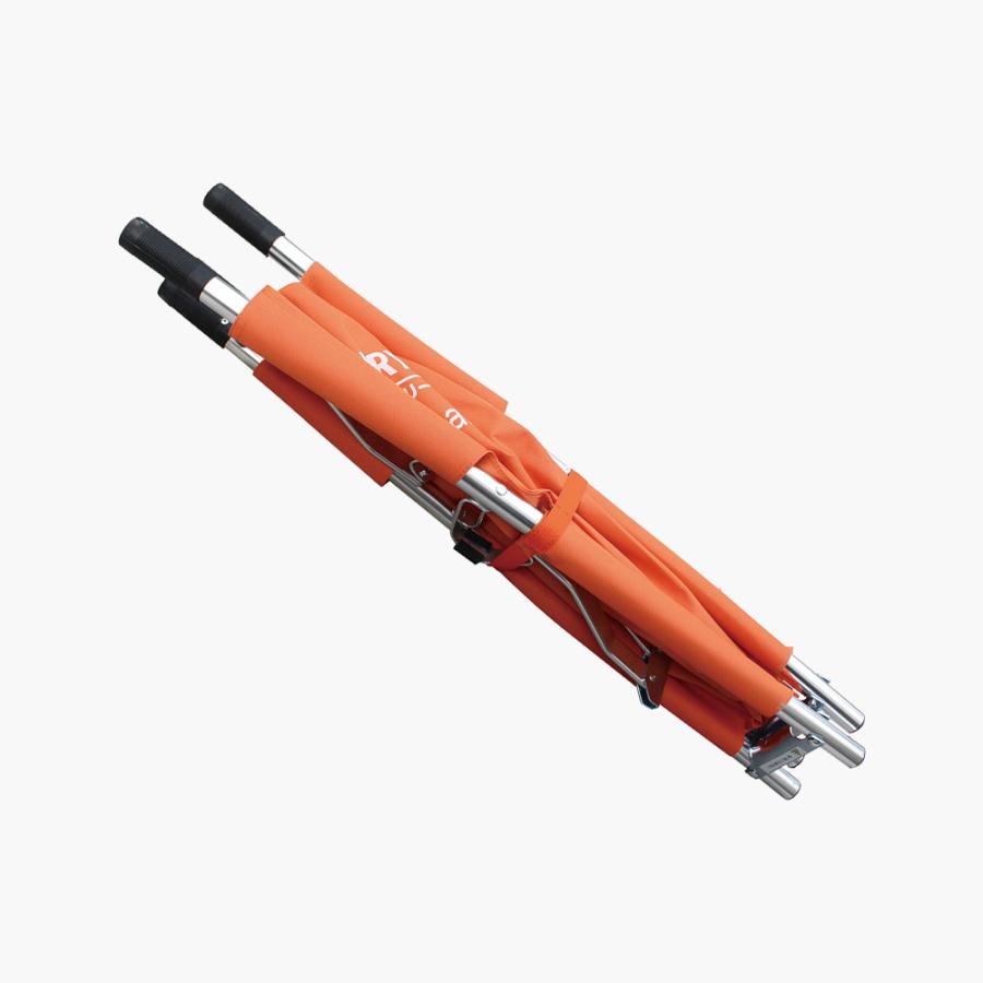 4ツ折 担架 キャリーセイバー 折りたたみ 丈夫 軽量 アルミ製 安全ベルト付き 収納ケース付き 三和製作所 防災用 ストレッチャー 簡易ベッド【メーカー直送品】 |  | 02