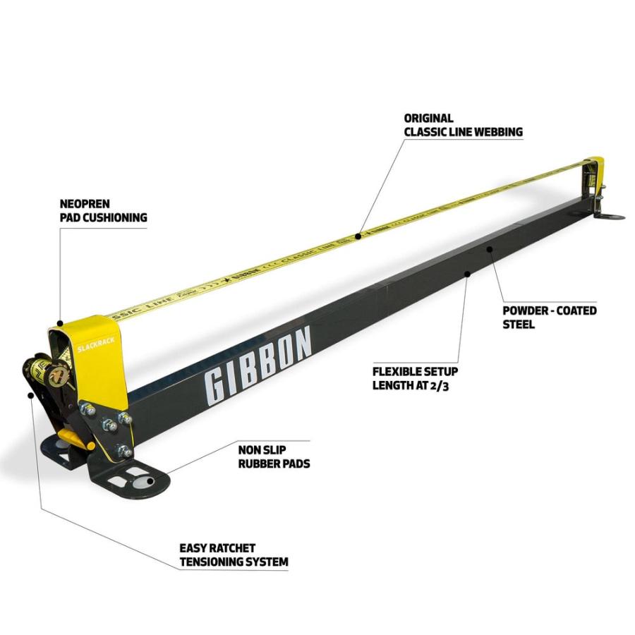【正規特約店】GIBBON ギボン スラックラック SLACKRACK クラッシック 3m GRACK-CLA クラシックライン5M 軽量 コンパクト 屋外使用可_1