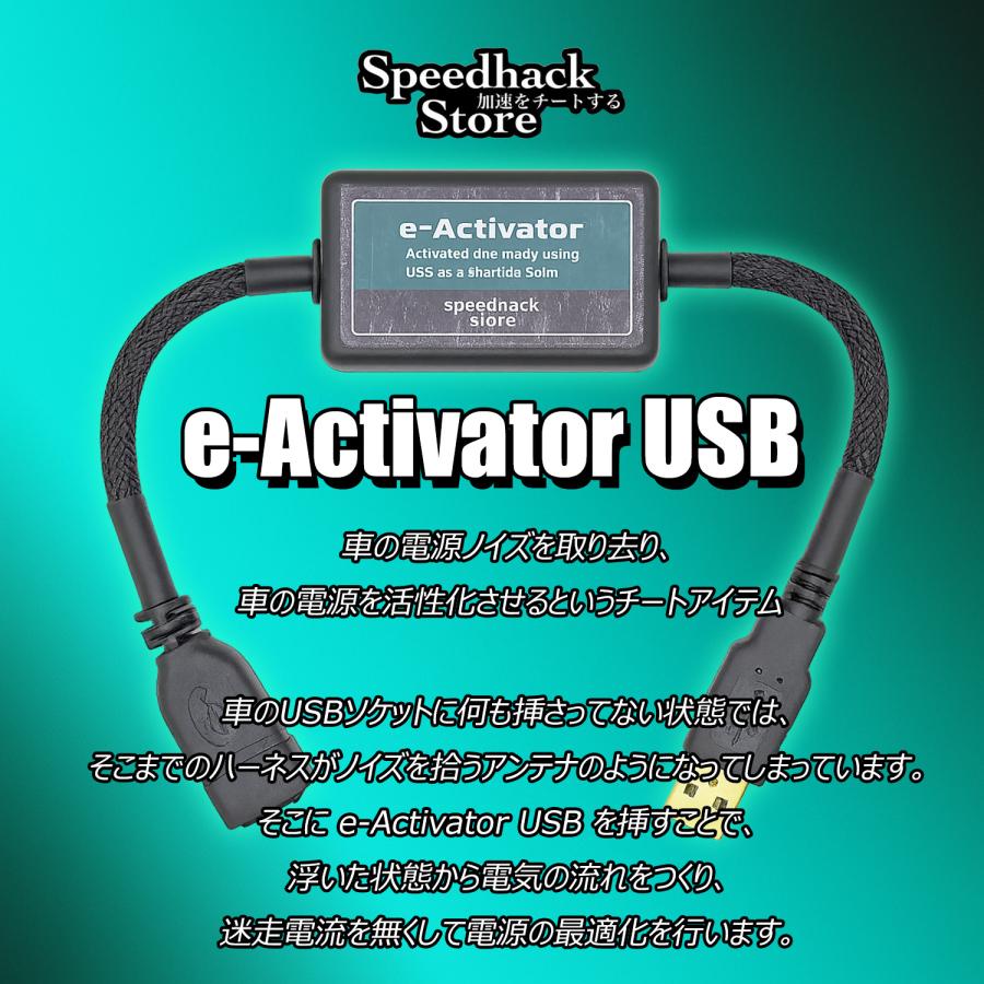 e-Activator USB イーアクティベーター 電源ノイズ 除去 対策 ノイズフィルター 電源 活性化 Speedhack EA-USB スピードハック |  | 05