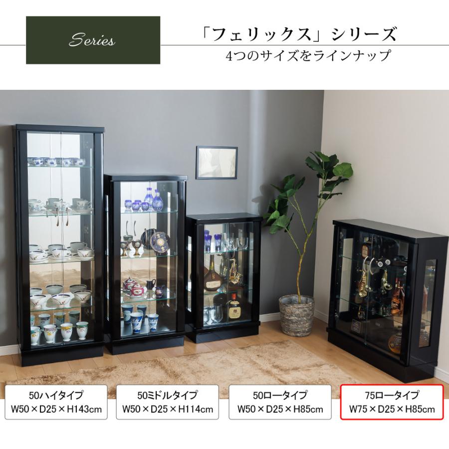 ガラス製コレクションボックスセット With Plan（ウィズプラン） コレクションボード フィギュアケース ロー