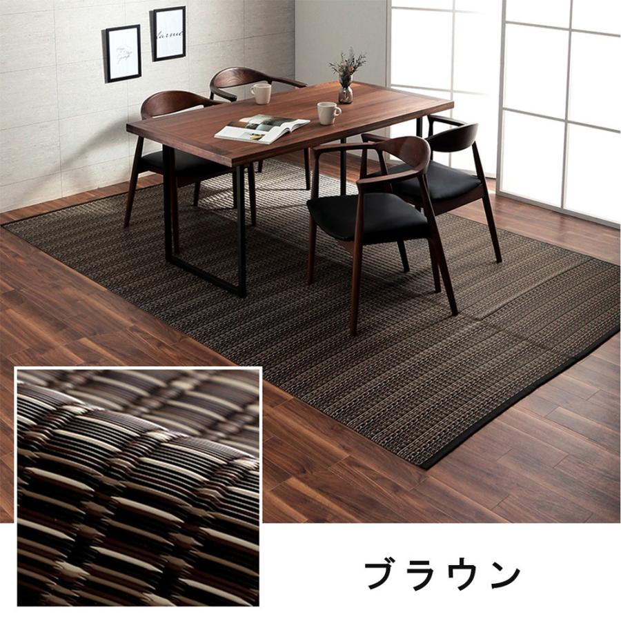 洗える カーペット 団地間 8畳 約340×340cm 敷詰 ラグ い草調 丈夫 日本製 国産 ござ アウトドア ペット バルカン_14