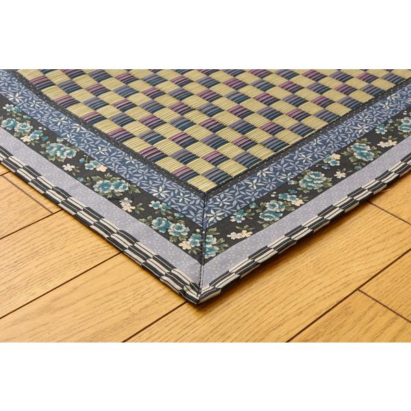 純国産 イ草花ござカーペット 江戸間2畳 約174×174cm かれん : ウィズ