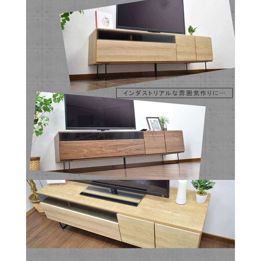 テレビボード 148 完成品 アイアン 脚付き ローボード キャビネット 幅