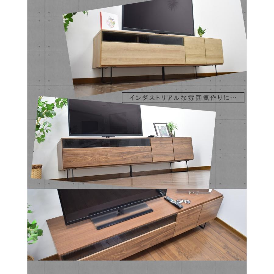 テレビボード 174 完成品 アイアン 脚付き ローボード キャビネット 幅