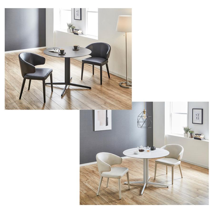 ダイニングテーブル　円形　90 円形ダイニングテーブル カフェテーブル [直径90] Emma | おしゃれな