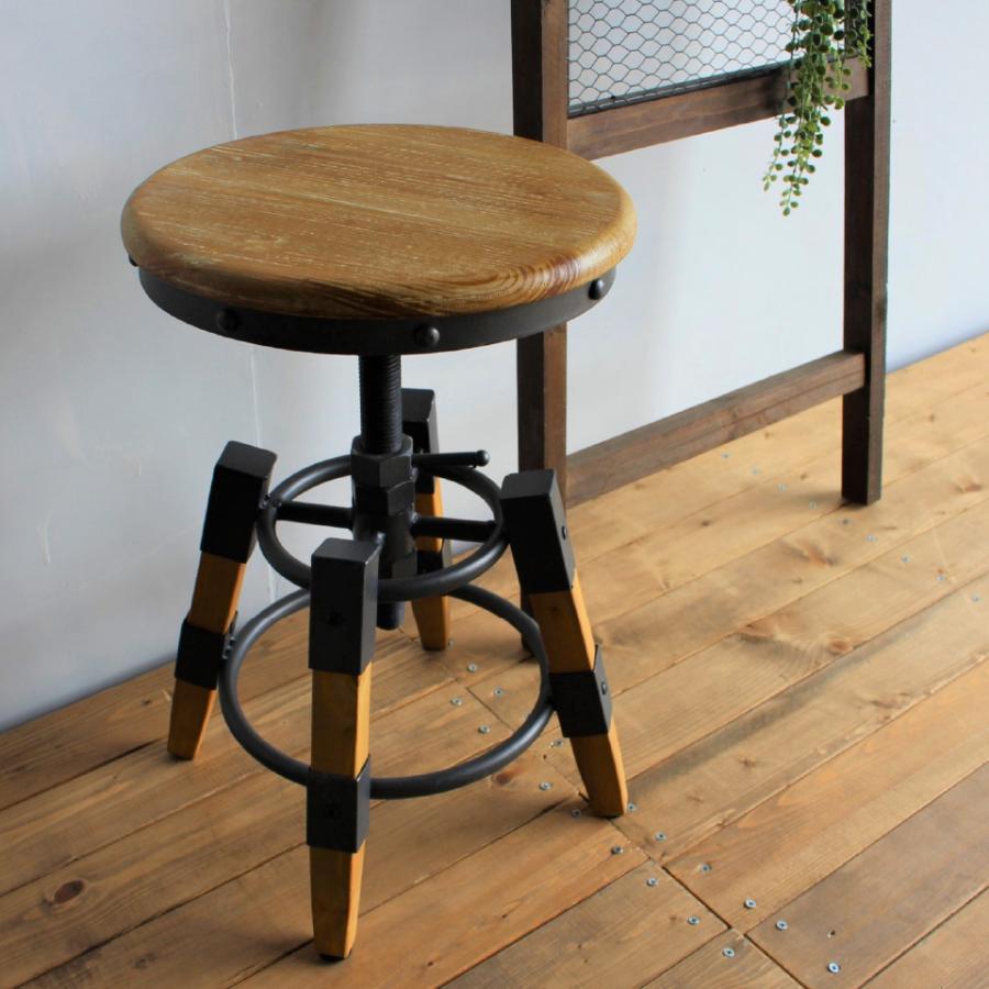 ヴィンテージ家具｜アイアンチェア｜スツール(2個セット) スツール 2脚セット チェア ダイニング カウンター 木製 アイアン