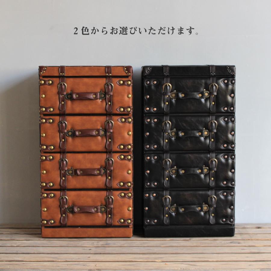 アンティーク引き出し Amazon｜アンティーク調 4段 チェスト W約89×D約50×H約91cm