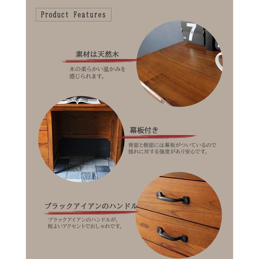 木製モダンデスク 4引き出し付き　大幅値下げ MINT パソコンデスク デスク 木製 PCデスク 机 おしゃれ 引き出し付き
