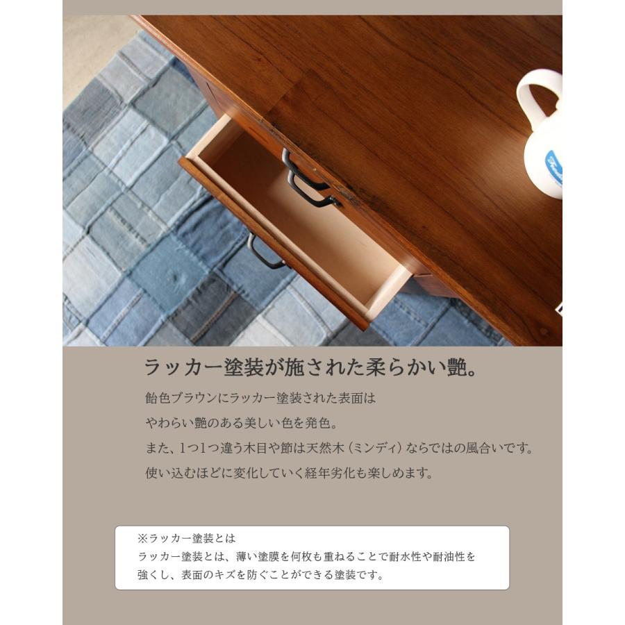 デスク 木製 スリム PCデスク 引出し付き 幅112cm 奥行45cm 高さ70cm