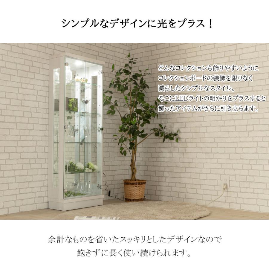 アウトレット コレクションケース LED ダウンライト 50 ハイタイプ 完成品 コレクションボード ガラスケース スペクトル|withplan|03