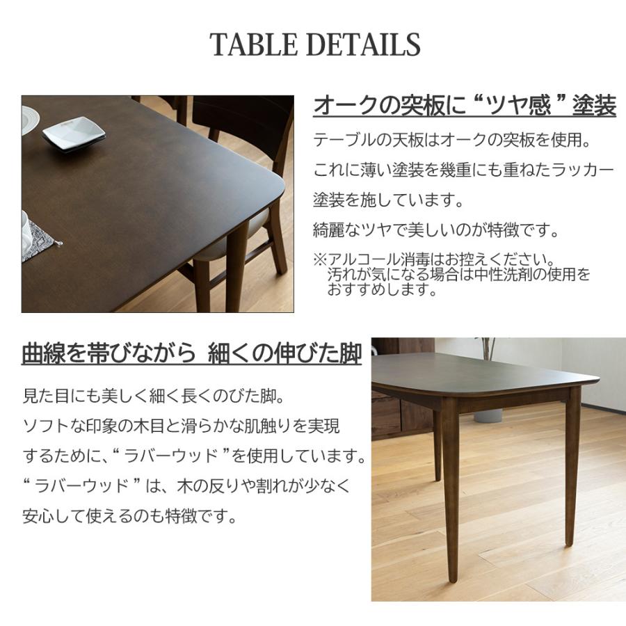 ・ダイニング5点セット　幅130ｃｍ　奥行75ｃｍ　高さ70ｃｍ  （状態） ダイニング 5点セット ダイニングテーブルセット 変形 4人掛け 北欧 幅