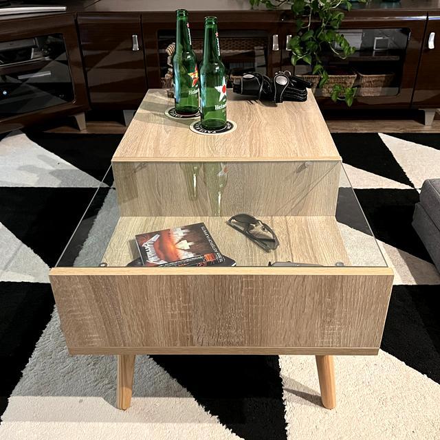 テーブル センターテーブル 引出し付き ローテーブル センター リビングテーブル おしゃれ 北欧 収納 引き出し コンパクト スリム ct002 | With：）SOFA | 02