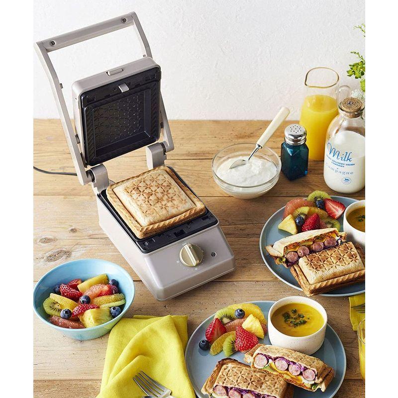 春のコレクション Bo 耳まで焼ける 電気 おしゃれ ホットサンドメーカー グレージュ セット ミニケーキプレート シングル グリルサンドメーカー Bruno 食器洗い機 乾燥機 Www Francescocosta Net