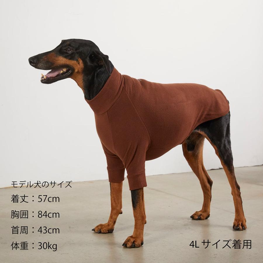 犬 服 スキンタイトウォーム Tシャツ 犬服 おしゃれ かわいい  タイト Tシャツ 発熱 保温 防寒 冬服 マンダリンブラザーズ 3L 4L 5L｜withwan｜15