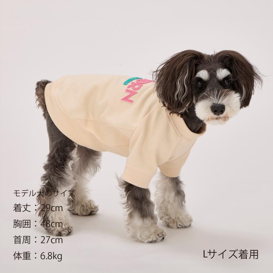 犬 服 ブラシロゴスウェット スウェット トレーナー ヴィンテージ 冬 おしゃれ ドッグウェア 小型犬 中型犬 大型犬 マンダリンブラザーズ 爆買 | MANDARINE BROTHERS | 12