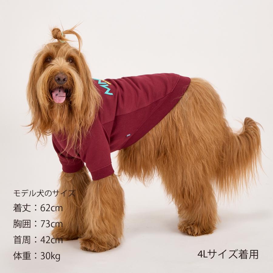 犬 服 ブラシロゴスウェット スウェット トレーナー ヴィンテージ 冬 おしゃれ ドッグウェア 小型犬 中型犬 大型犬 マンダリンブラザーズ 爆買 | MANDARINE BROTHERS | 16