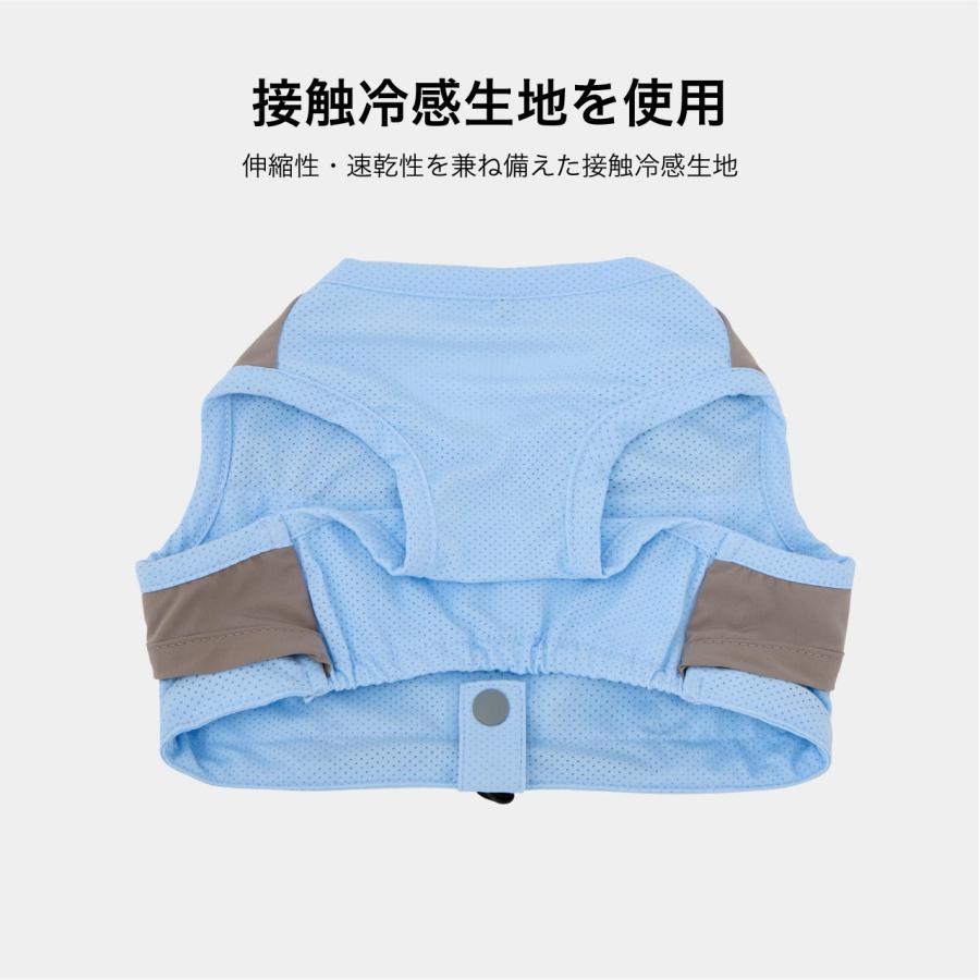 犬 服 保冷剤を入れるポケット付き クーリングベスト 接触冷感 犬の服 クール タンク ベスト 夏服 ひんやり マンダリンブラザーズ 爆買 | MANDARINE BROTHERS | 09