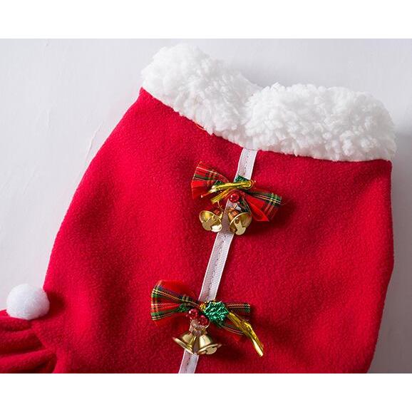 犬 服 サンタクロース クリスマス ワンピース かわいい コスチューム
