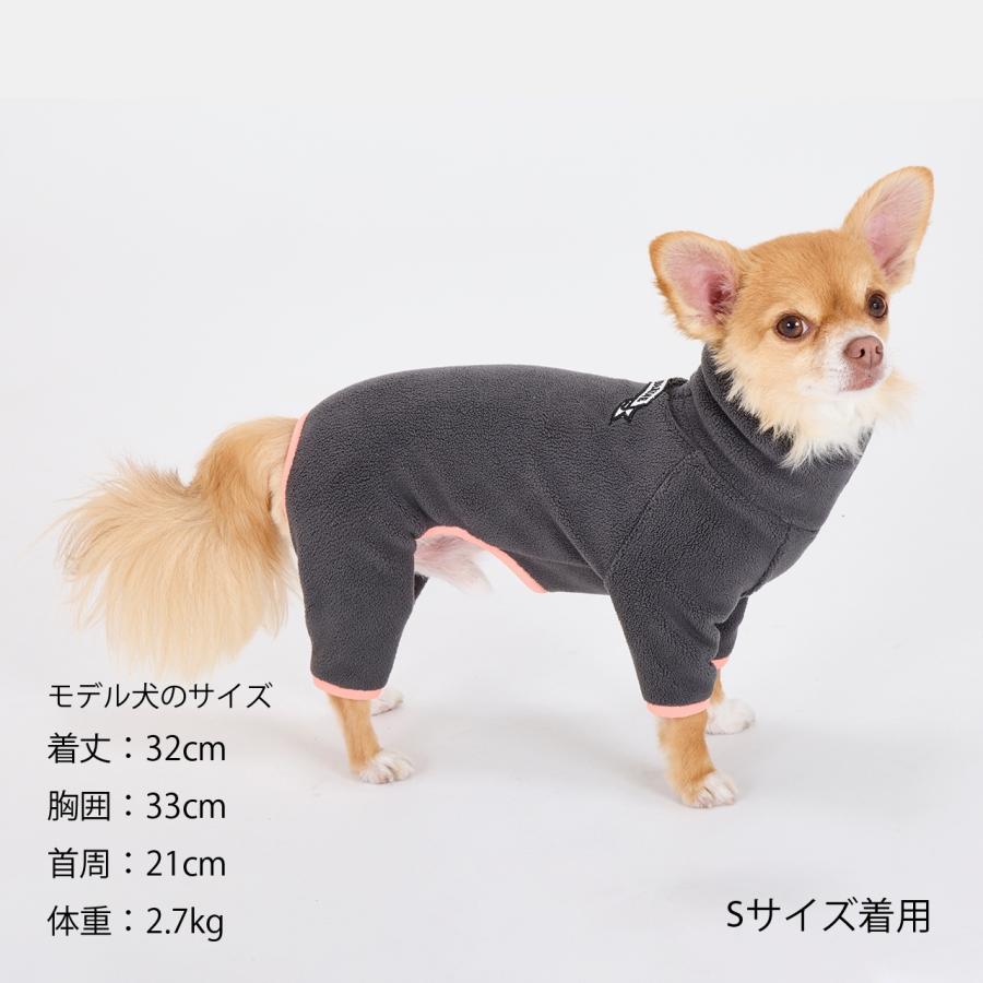 犬 服 フレームロゴボアスーツ つなぎ ボア プルオーバー 犬服 ボアスーツ ロンパース カバーオール 防寒 マンダリンブラザーズ 爆買 | MANDARINE BROTHERS | 13