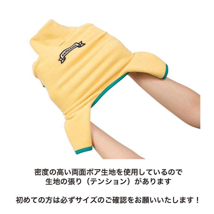 犬 服 フレームロゴボアスーツ つなぎ ボア プルオーバー 犬服 ボアスーツ ロンパース カバーオール 防寒 マンダリンブラザーズ 爆買 | MANDARINE BROTHERS | 09