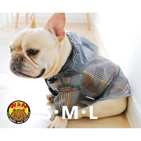 犬 服 レインコート グレー チェック カッパ ドッグウェア 犬服 犬の服 小型犬 人気 おしゃれ 男の子 女の子 梅雨 雨 雪 スキー 春 夏 秋 冬 Jojo544 With Wan ヤフーショッピング店 通販 Yahoo ショッピング