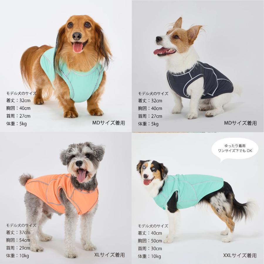 犬 服 夜散歩 接触冷感 リフレクティブTシャツ 夏服 リフレクター UPF50+ ひんやり マンダリンブラザーズ 爆買 | MANDARINE BROTHERS | 12