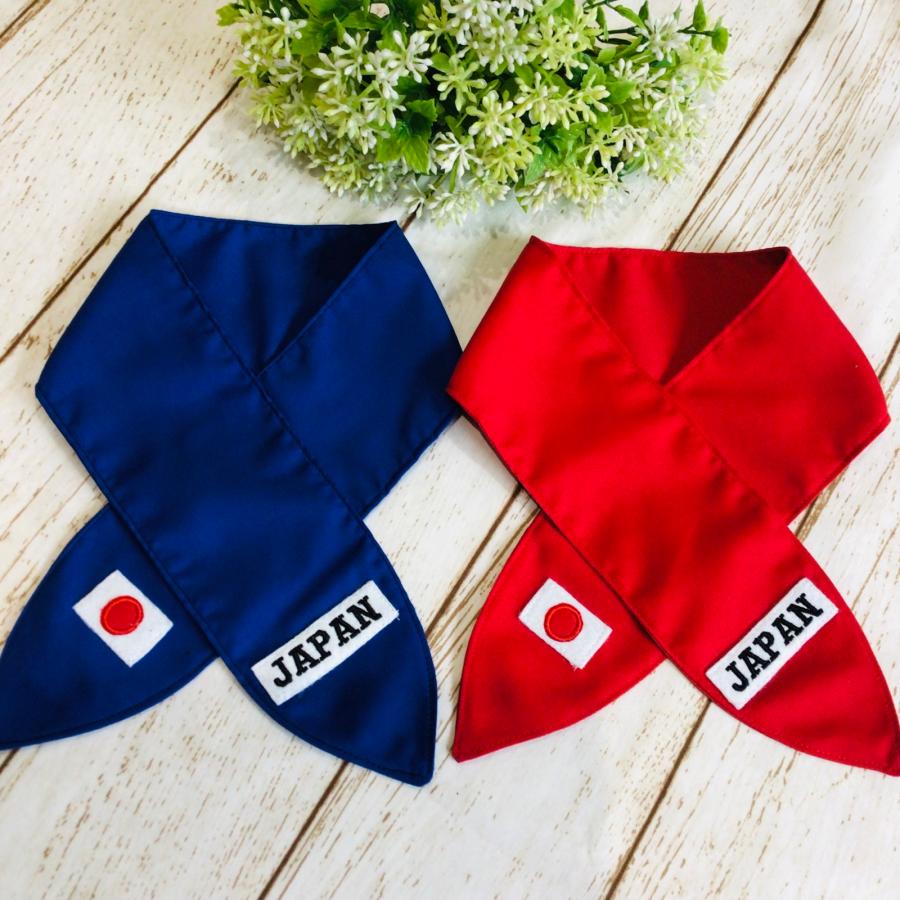 犬 猫 日本代表 応援グッズ バンダナ スカーフ ハンドメイド