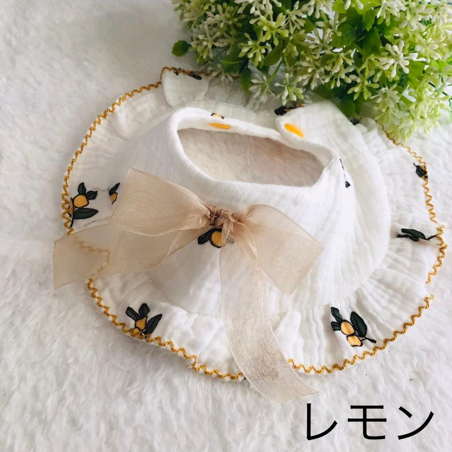 犬 フリル スタイ 韓国風 つけ襟 バンダナ ケープ ビブ 付け襟 犬服 猫