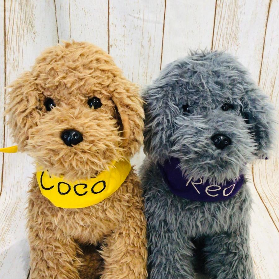 犬 名前入り ネッククーラー ハンドメイド 刺繍 クールバンダナ うちの