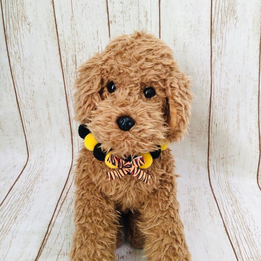 犬 猫 服 節分 ハンドメイド ボンボンチョーカー トラ 虎 鬼 ボール