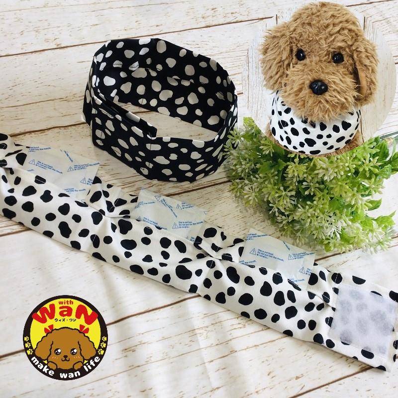 犬 ネッククーラー 保冷剤3個 ハンドメイド クールバンダナ スカーフ