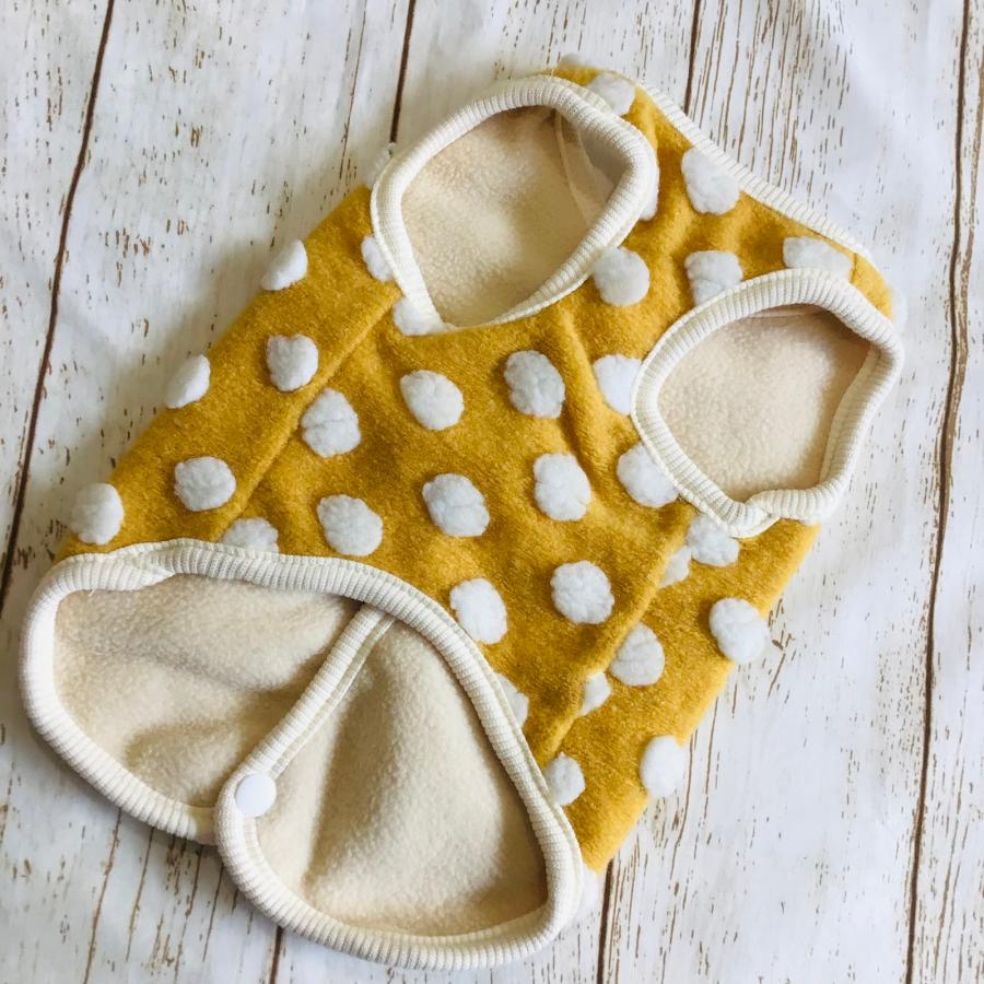 犬 服 ハンドメイド 名前入り 刺繍 ベスト 重ね着 防寒 名入れ 背中